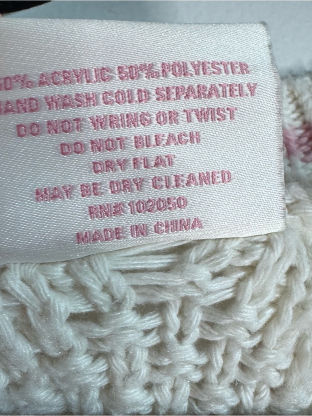 Taylor Swift Lover Cardigan M/L Cream Pink Hearts Cable Knit Official Merch - Picture 6 of 7
